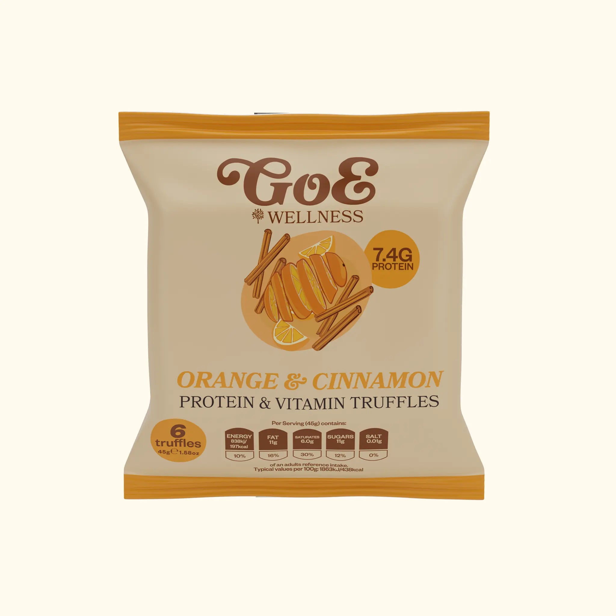 Orange & Cinnamon Protein Truffles GoE Wellness EU